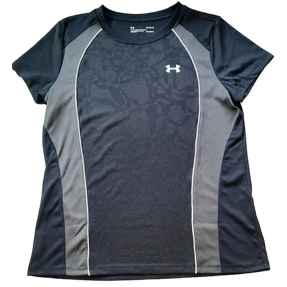 Under Armour Tops - Under Armour Heatgear Black Fitted Shirt Size Large Womens